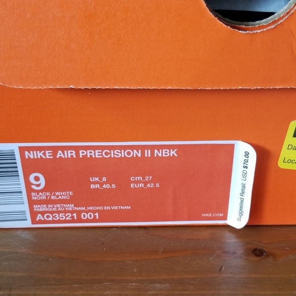EUC Nike Air Precision II NBK - Picture 7 of 8